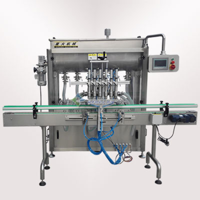 六頭醬料自動灌裝機