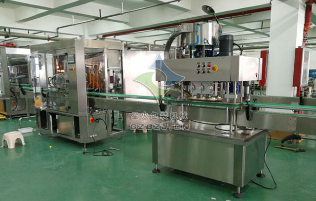 液體全自動灌裝旋蓋生產線