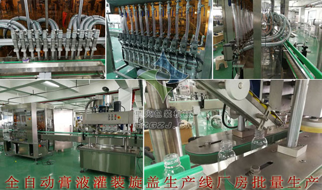 液體全自動灌裝旋蓋生產線