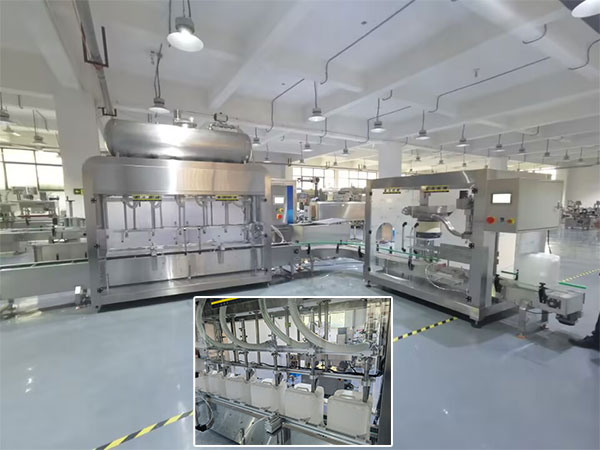 全封閉稱重式灌裝生產線