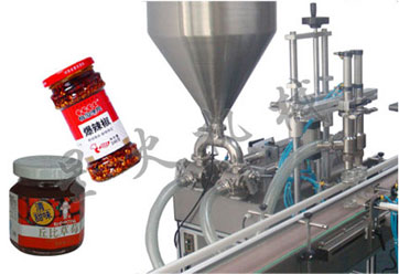 雙頭自動(dòng)辣椒醬醬料灌裝機(jī)