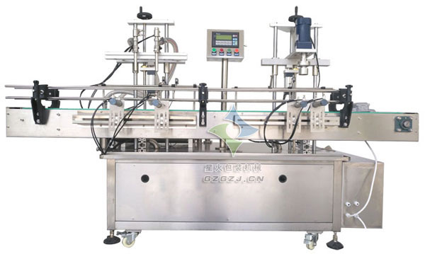 汽油添加劑灌裝旋蓋一體機,玻璃水灌裝旋蓋機